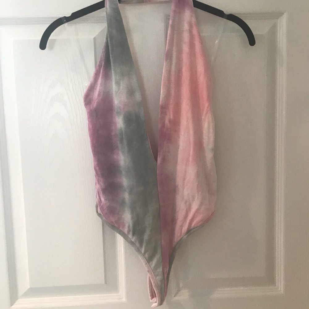 Pink & Grey Bodysuit
